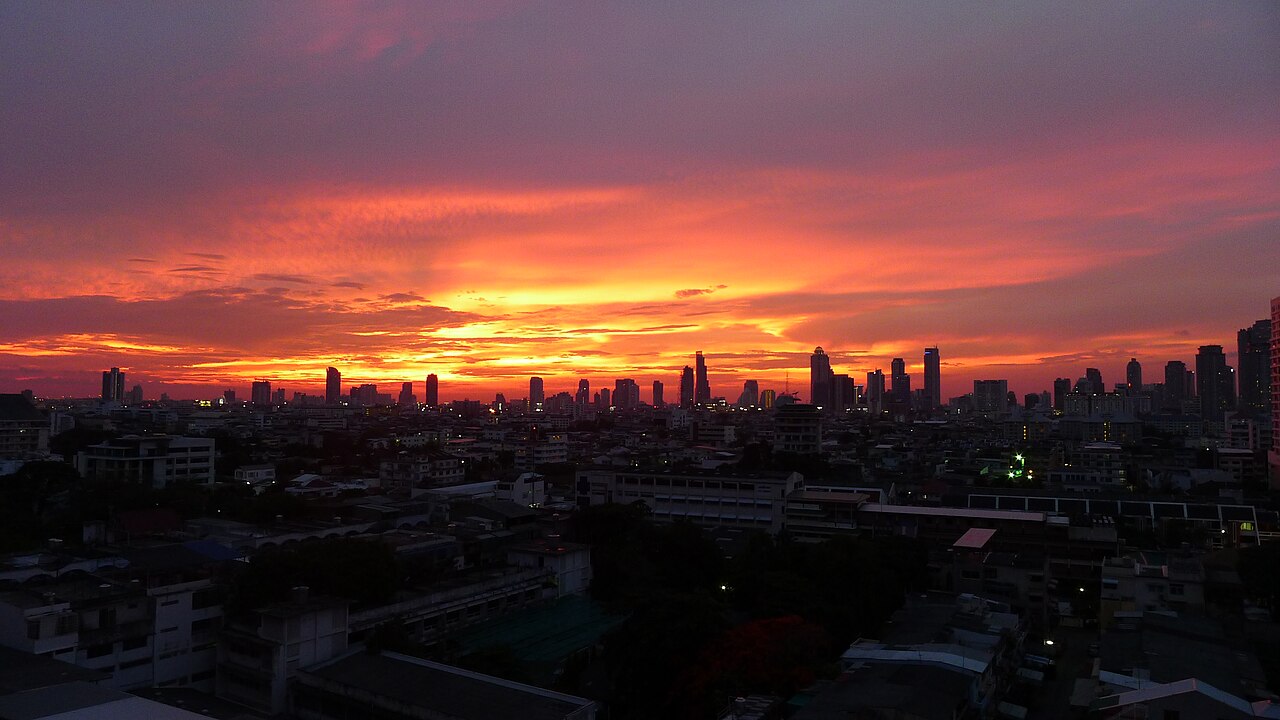 Bangkok - City skyline at sunset